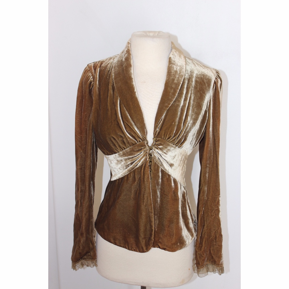 Gold Velvet Jacket